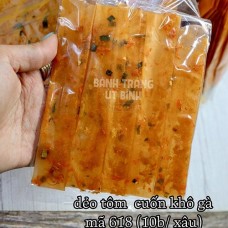 Bánh Tráng Dẻo Tôm Cuốn Khô Gà mã 618